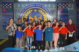Rutan Kelas I Medan Gelar Makan Gratis dengan Anak Panti Asuhan